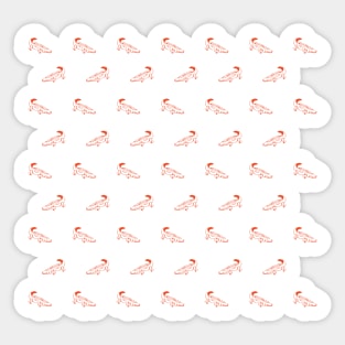 Orange Gator Sticker